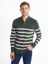 LC Waikiki Turtle Neck Long Sleeve Striped Men's Tricot Sweater